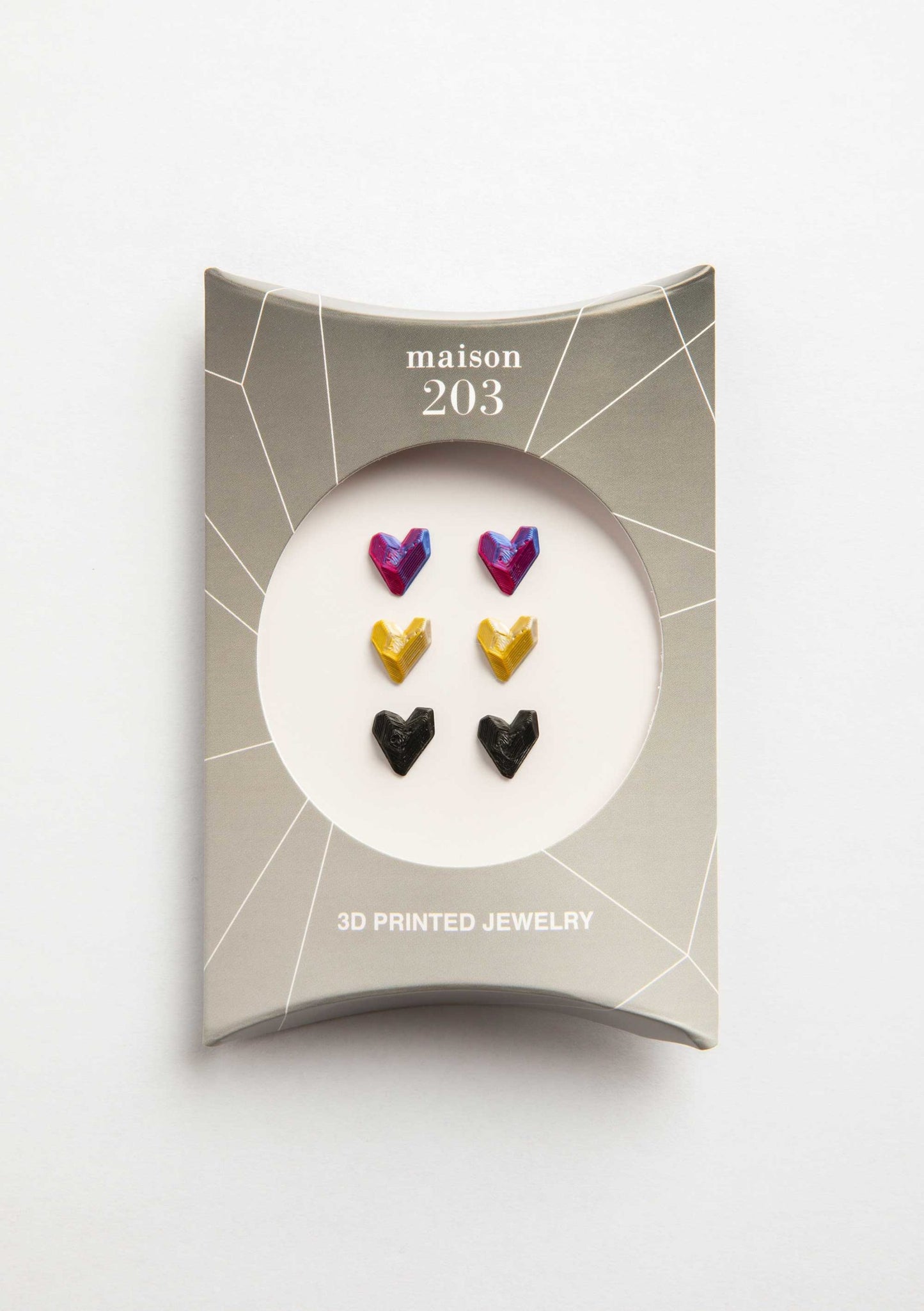 Heart Earrings (3 Pairs) - 3D Lab