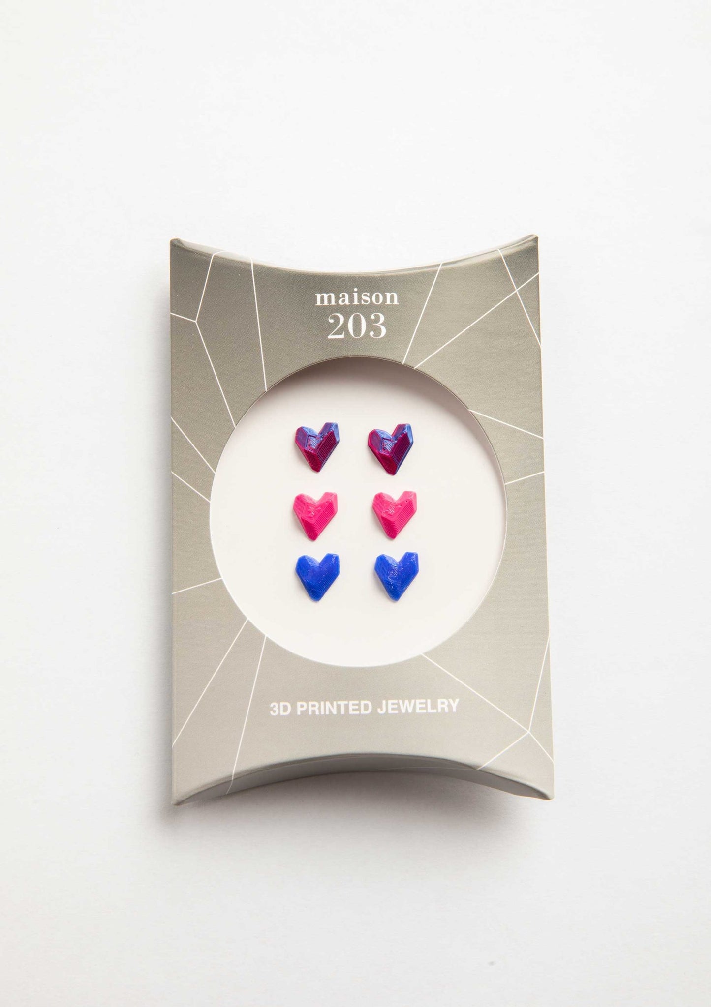 Heart Earrings (3 Pairs) - 3D Lab