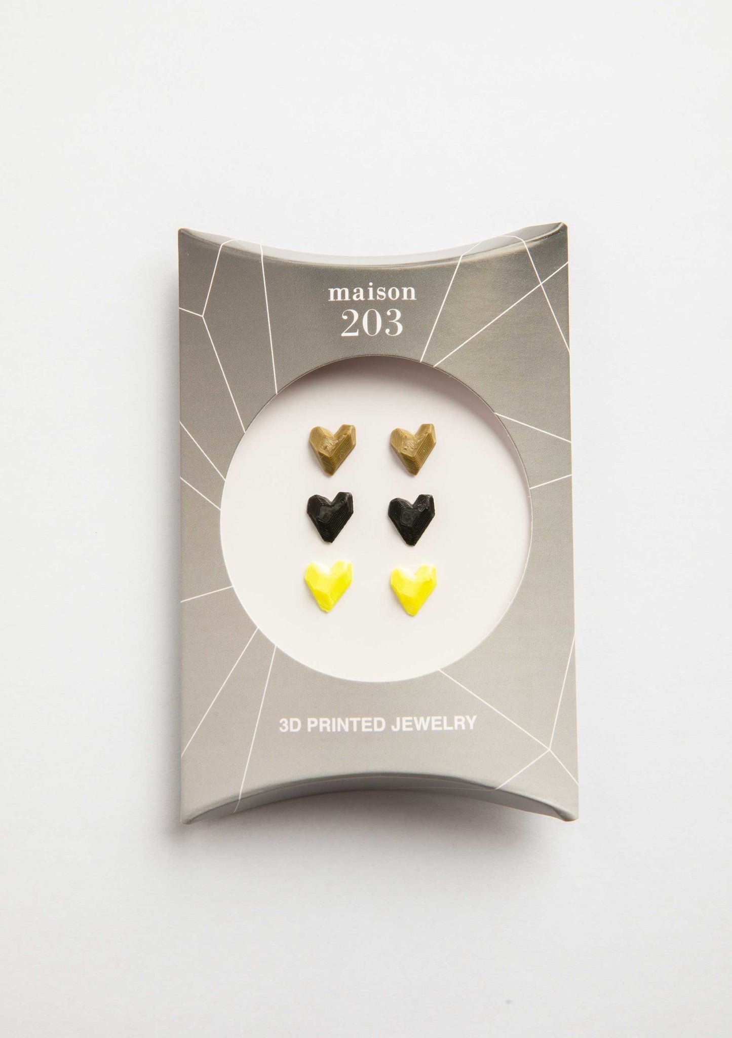 Heart Earrings (3 Pairs) - 3D Lab