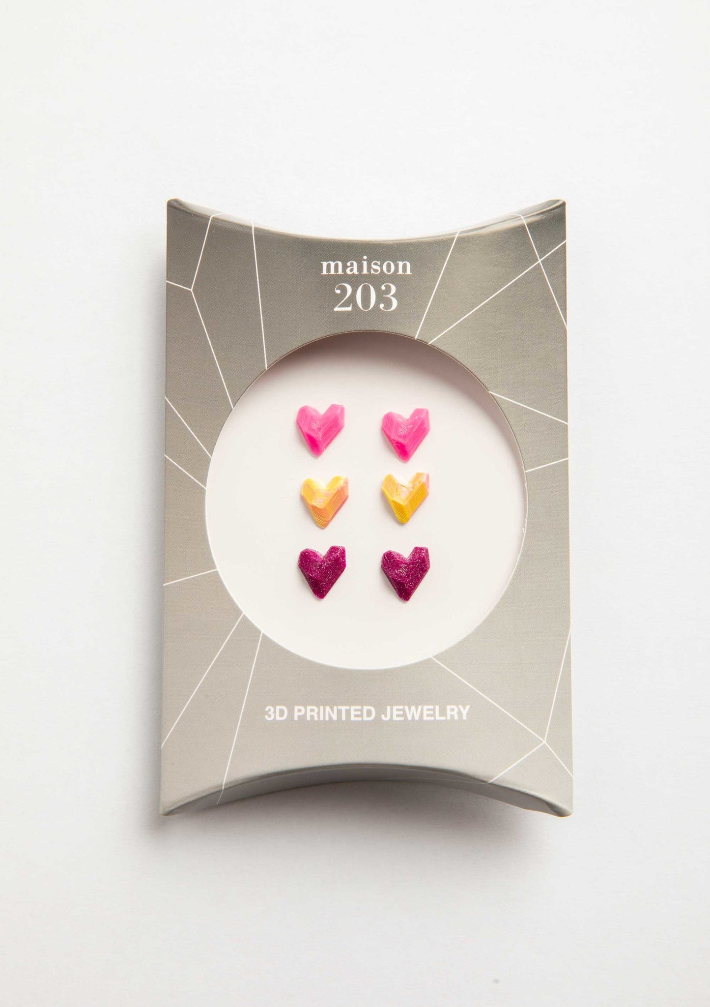 Heart Earrings (3 Pairs) - 3D Lab