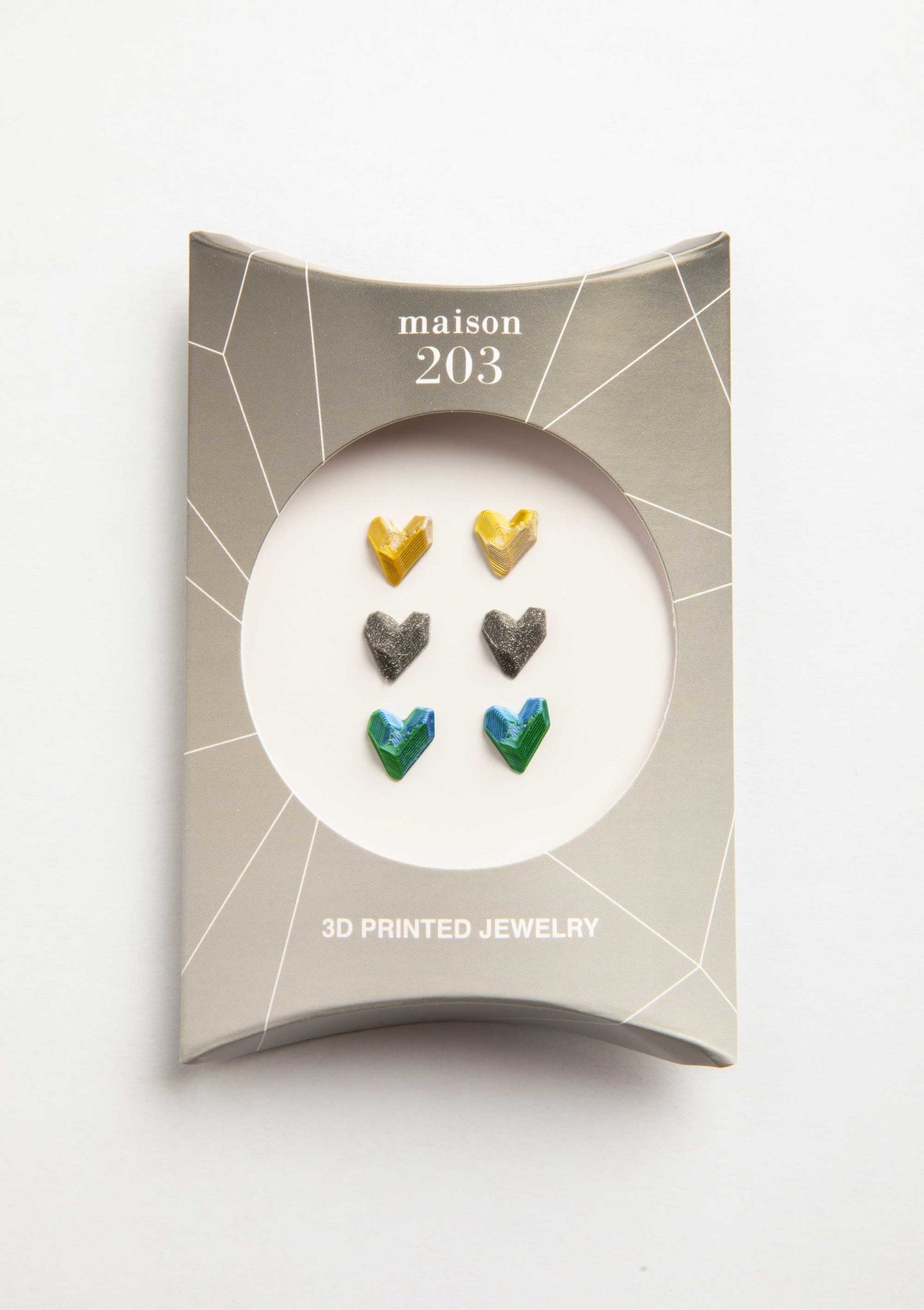 Heart Earrings (3 Pairs) - 3D Lab