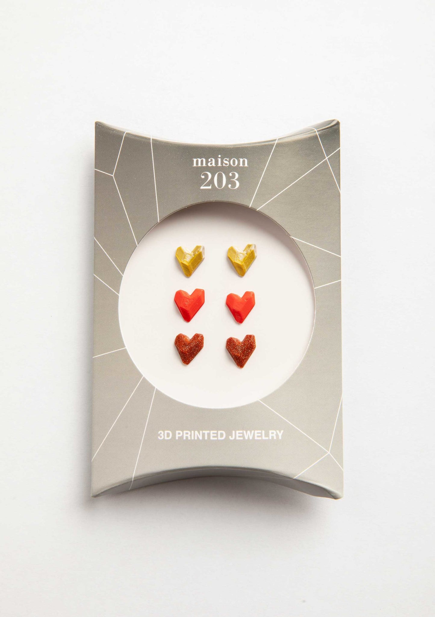 Heart Earrings (3 Pairs) - 3D Lab