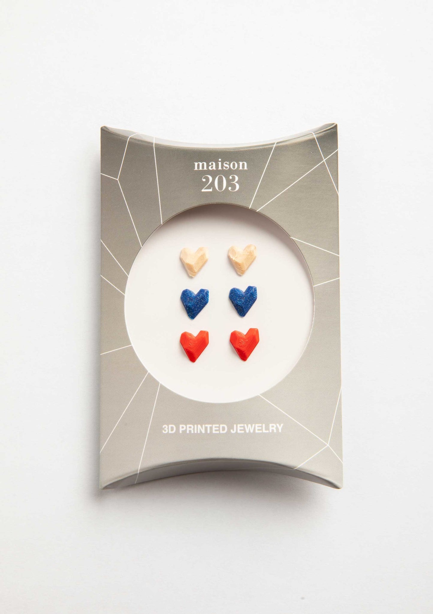 Heart Earrings (3 Pairs) - 3D Lab