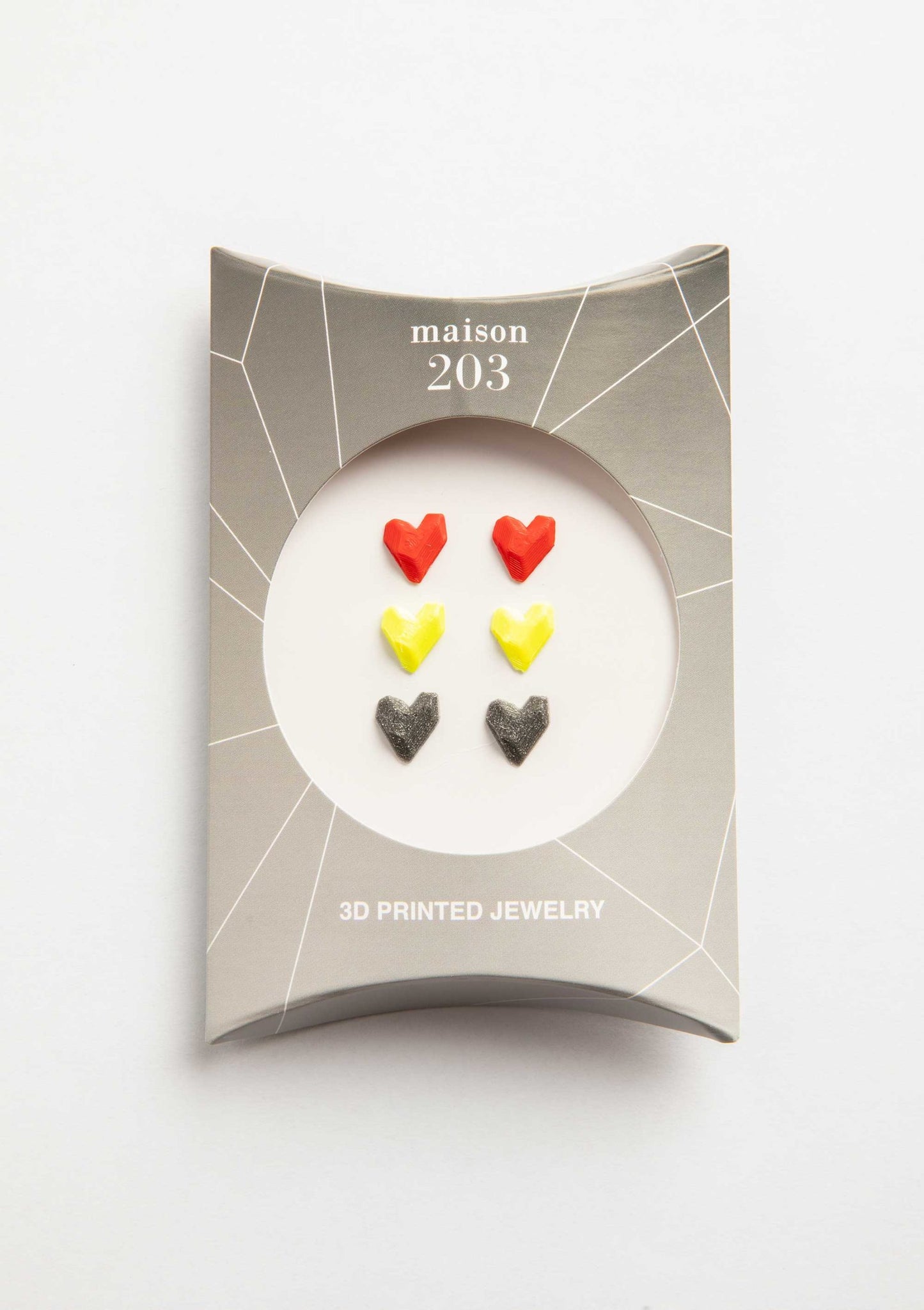 Heart Earrings (3 Pairs) - 3D Lab