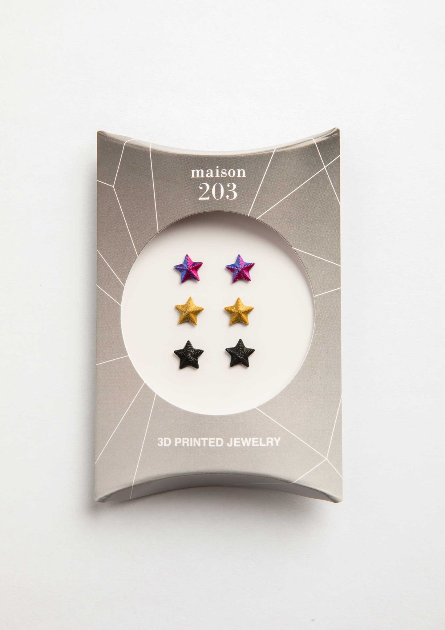 Hopestar Earrings (3 Pairs) - 3D Lab