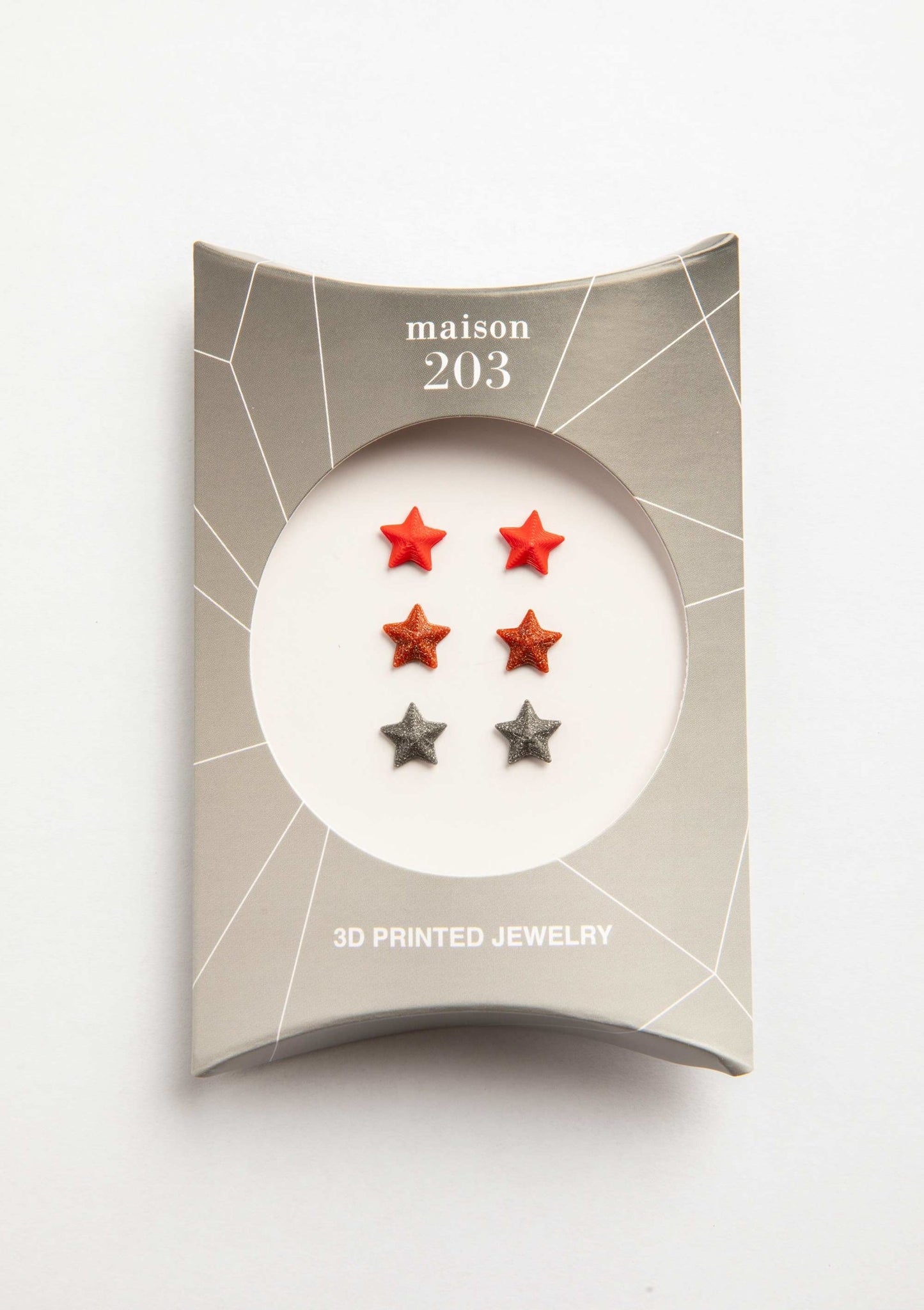 Hopestar Earrings (3 Pairs) - 3D Lab