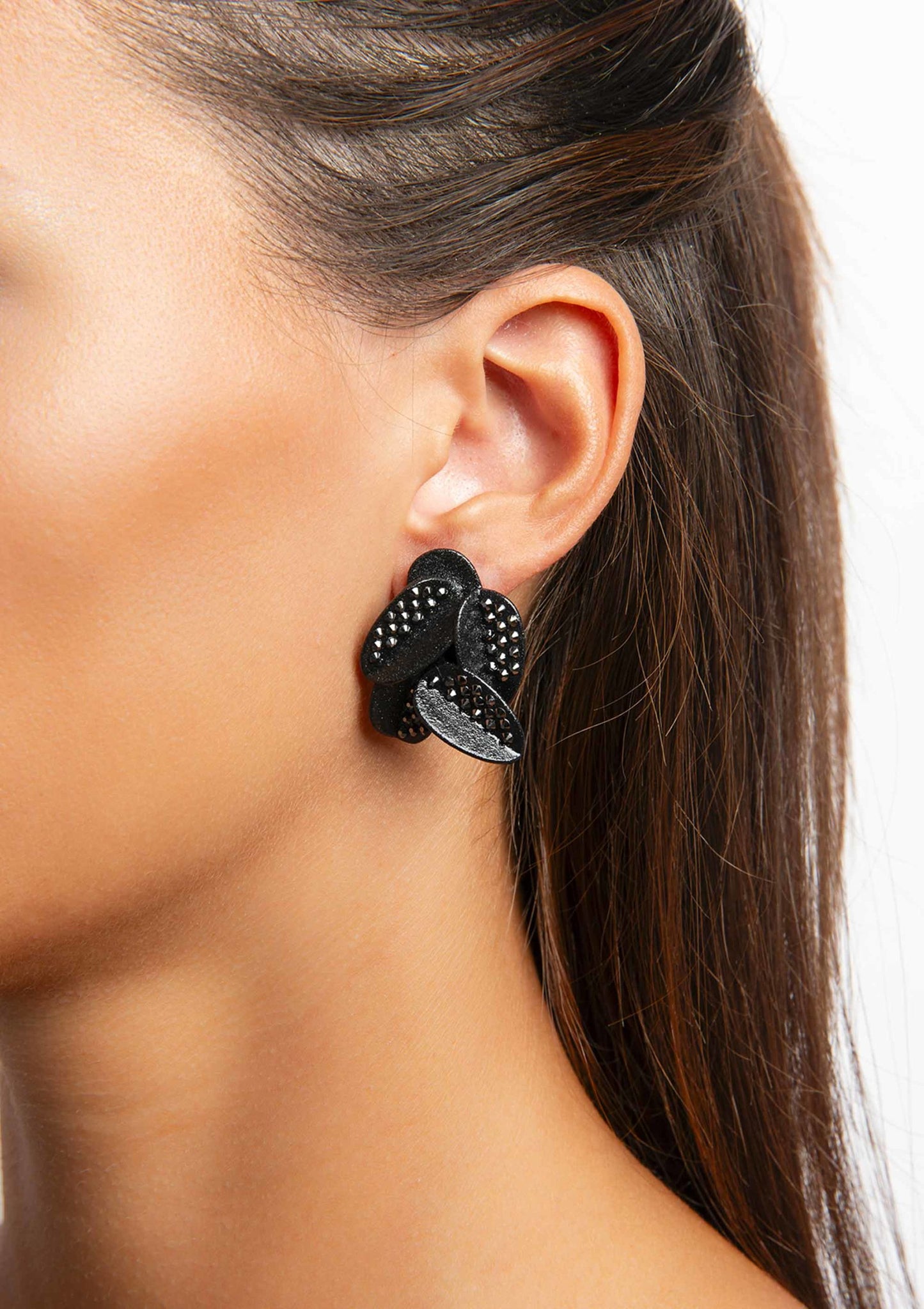 Crystal Leaves Earrings 1