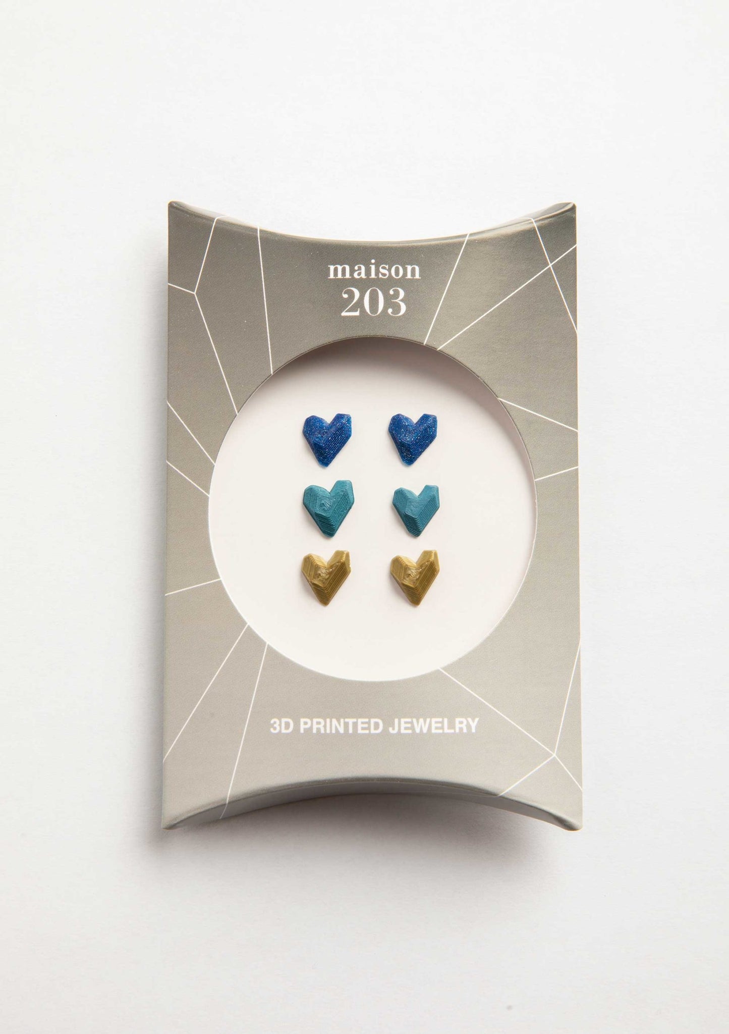 Heart Earrings (3 Pairs) - 3D Lab