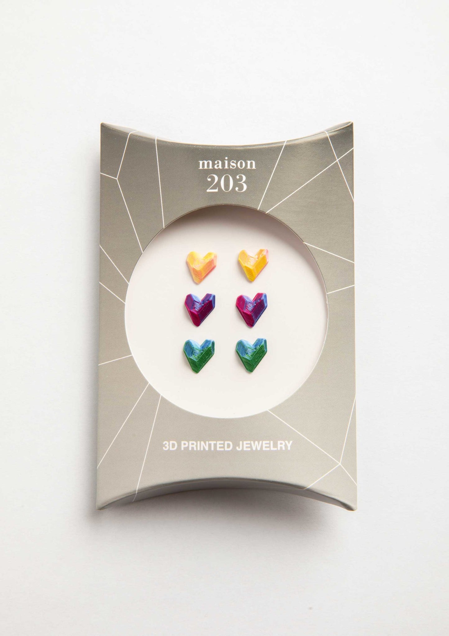 Heart Earrings (3 Pairs) - 3D Lab