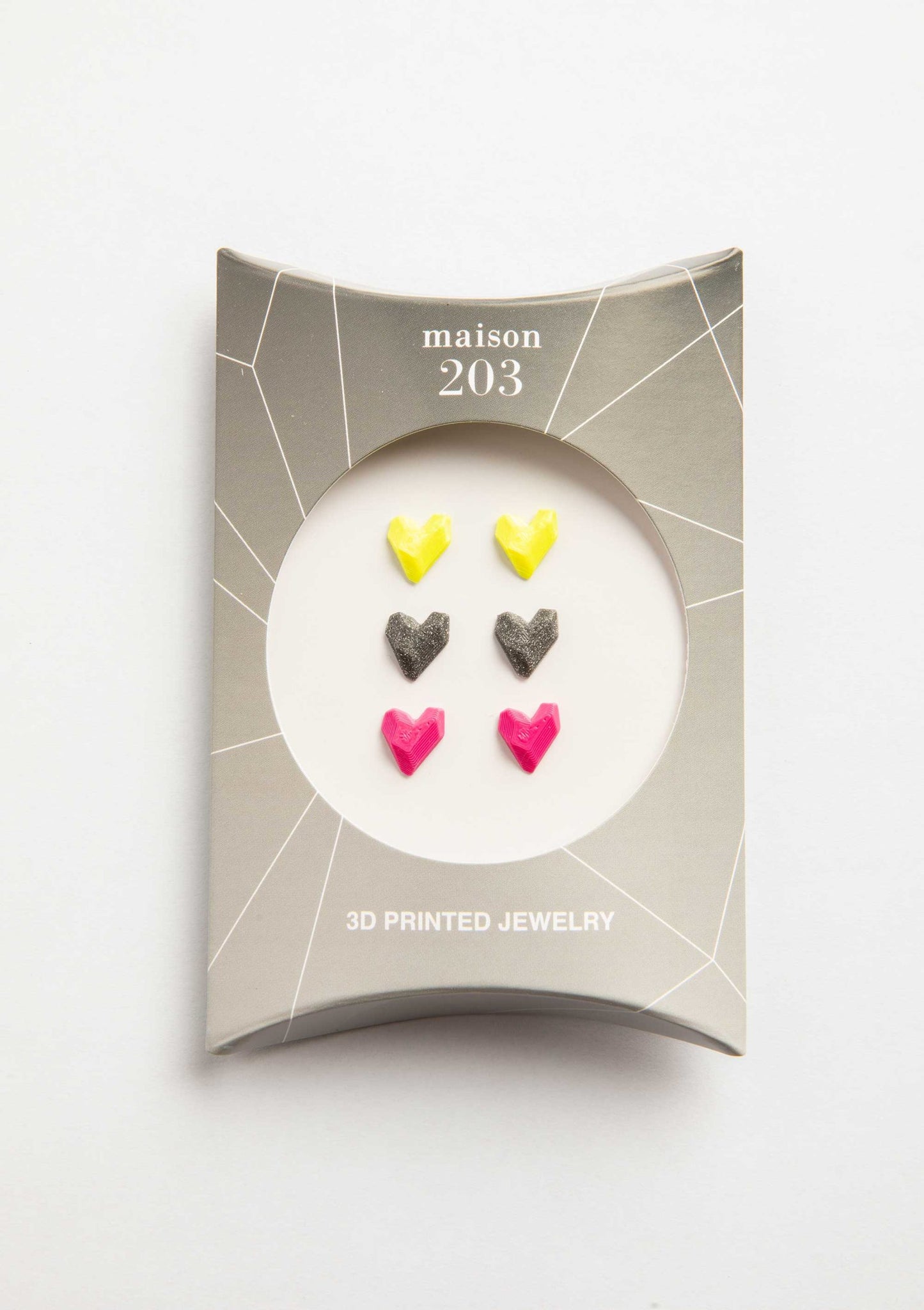 Heart Earrings (3 Pairs) - 3D Lab