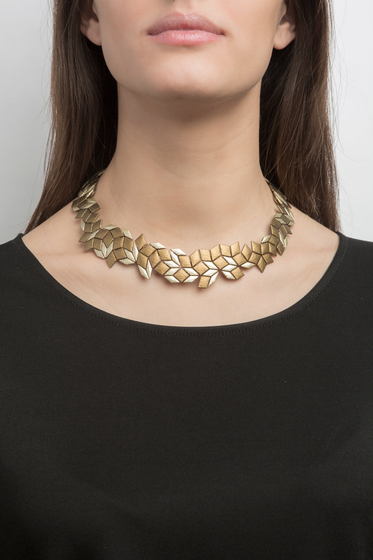 Penrose Necklace (Metallic Duo )