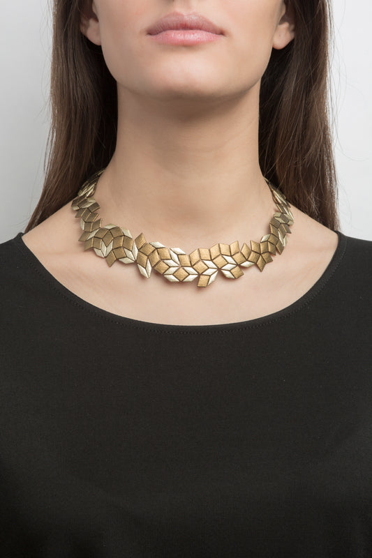 Penrose Necklace (Metallic Duo )